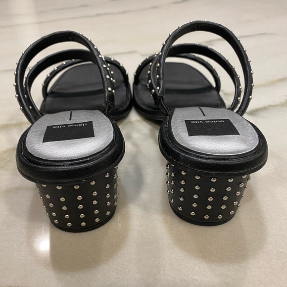 Dolce Vita Sandals Size 8.5 Studded Faux Leather - Picture 8 of 15